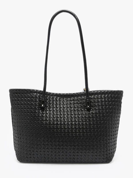 Schoudertas Braided Miniprix Zwart braided A9113 ander zicht 3